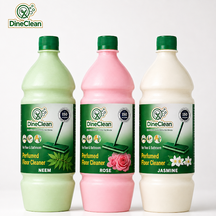 DineClean Neem, Rose and Jasmine phenyl combo pack